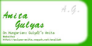 anita gulyas business card